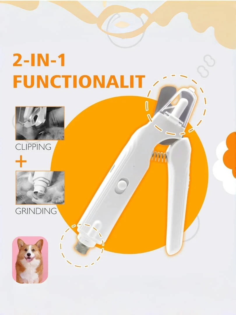 Petskape 2 in 1 Pet Nail Grinder & Clipper