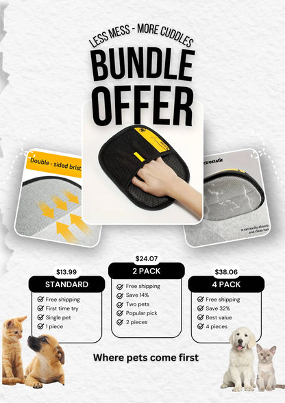 Petskape Pet Hair Remover Gloves