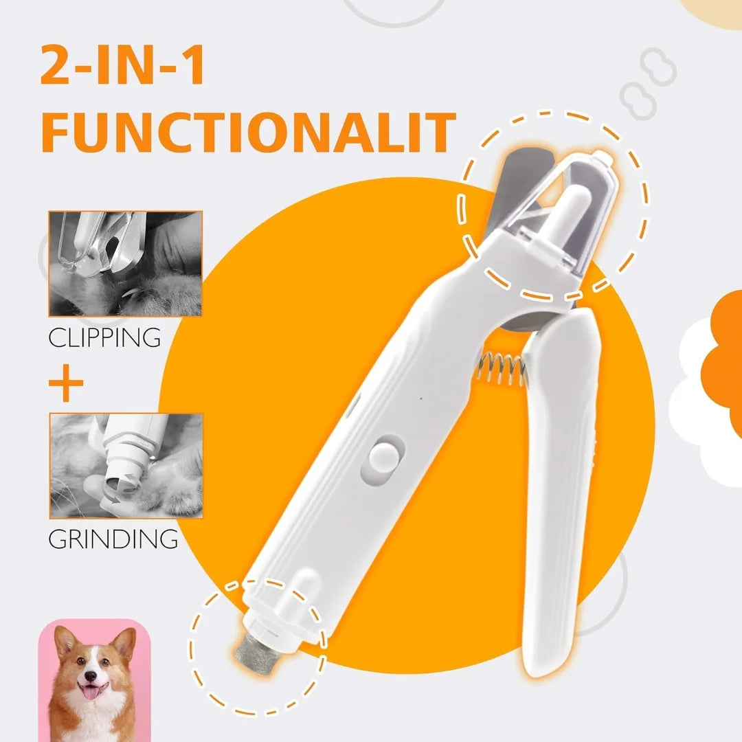 Petskape 2 in 1 Pet Nail Grinder & Clipper