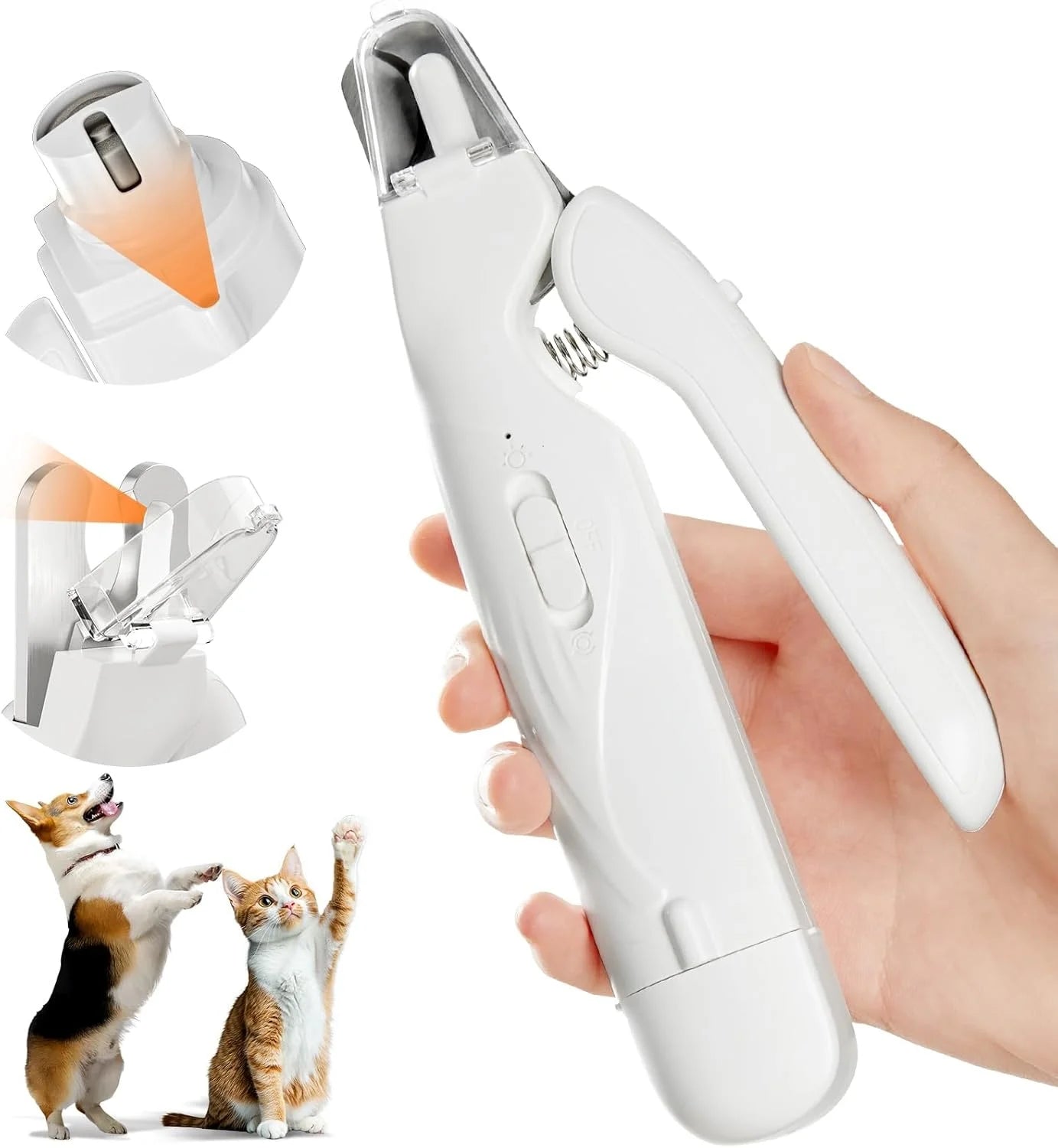 Petskape 2 in 1 Pet Nail Grinder & Clipper